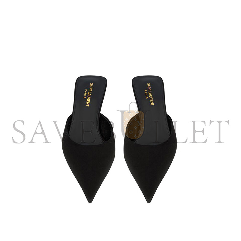 YSL BARBARA MULES IN SATIN CREPE 7869079QN001000